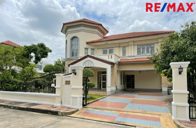 ขายบ้านเดี่ยว ปิ่นเกล้า-พระราม 5 ใกล้ Central Westville | ม.กฤษดาลากูน (116.2 ตร.ว.) แปลงมุม ข้างบ้านติดน้ำ