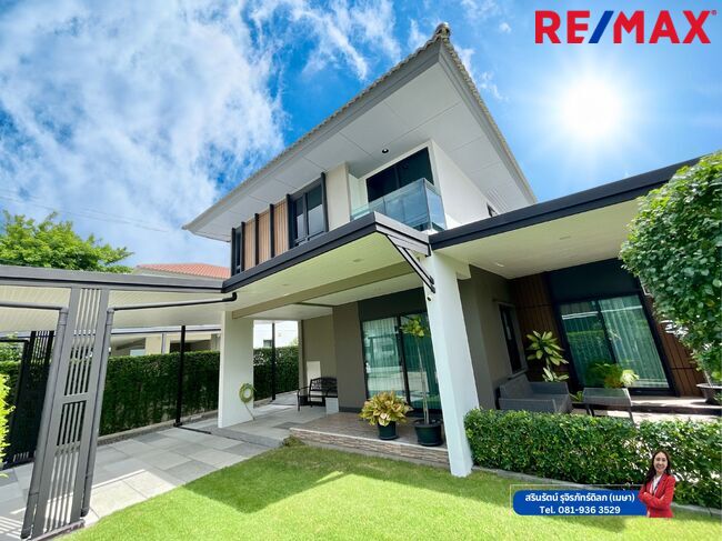 ขายบ้านเดี่ยวบางบ่อ หมู่บ้านบุราสิริ บางนา กม.26 บางเสาธง ใกล้นิคมบางพลี ABAC รับต่อรองราคา